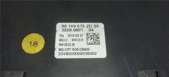 Sistema Audio Radio CD Citroen Berlingo 1.5 BERLINGO M [1.5 LTR. - 75 KW BLUE-HDI FAP]