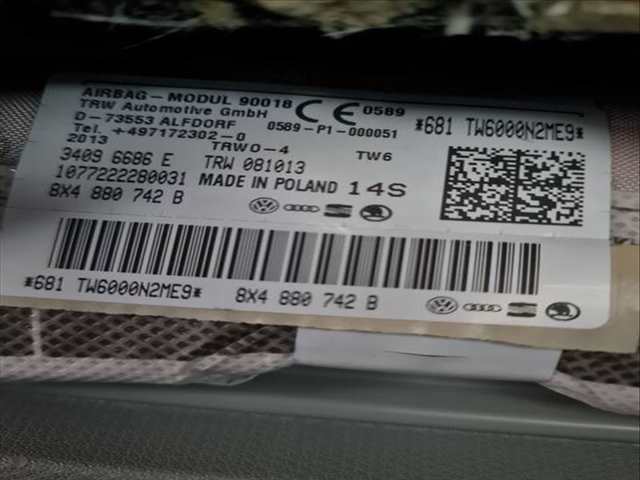 Airbag Cortina Delantero Derecho Audi A1 ATTRACTION 90CV 66KW
