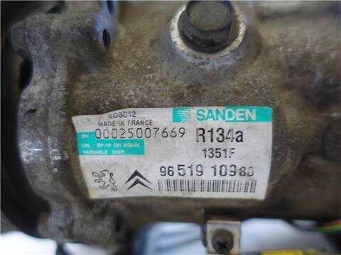 Foto 3ª: Compresor Aire Acondicionado Peugeot 207 1.4 16V 88CV 65KW [KFU (ET3J4)] (2007)