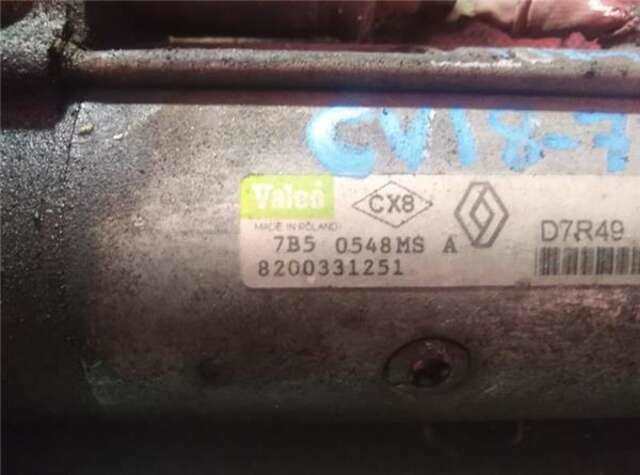 Motor de Arranque Renault Scenic 1.9 AUTHENTIQUE [1.9 LTR. - 88 KW DCI DIESEL] (JM)(2003-_)