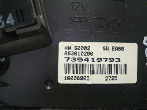 Foto 3ª: Mando Climatizador Fiat Grande Punto 1.3 16V MULTIJET ACTIVE 55KW) 75CV [199A2000] (2005)