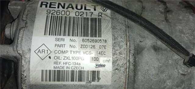 Compresor Aire Acondicionado Renault Captur 0.9 DYNAMIQUE [0.9 LTR. - 66 KW TCE ENERGY]