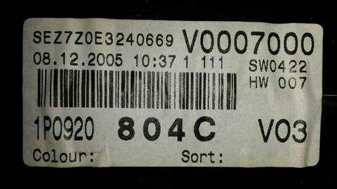 Foto 2ª: Cuadro de Instrumentos Seat Leon ERENCE 105CV 77KW [BKC] (2006)