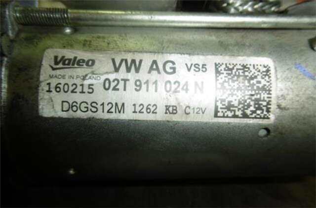 Motor de Arranque Audi A1 1.2 ATTRACTION [1.2 LTR. - 63 KW TFSI]