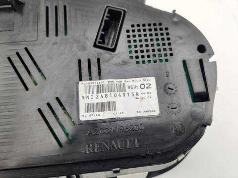 Foto 4ª: Cuadro de Instrumentos Renault Megane BUSINESS BERLINA 90CV 66KW III BERLINA 5 P [K9K834] (2013)