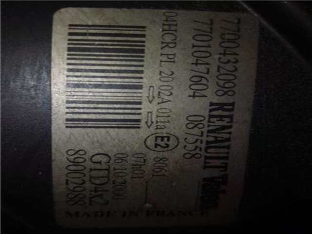 Foto 2ª: Faro Izquierdo Renault Scenic 1.6 16V (JA0B. JA04. JA11) I (JA...)(1999-_) [K4M 700]