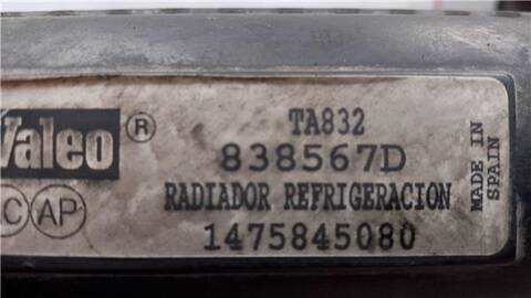 Foto 2ª: Radiador Motor Peugeot Expert 1.9 VOLLVERGLAST 5 SITZE) [1 9 LTR. - 51 KW DIESEL] 69CV