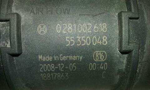 Foto 2ª: Caudalimetro Opel Corsa 1.3 16V CDTI 75CV 55KW [Z13DTJ] (2009)