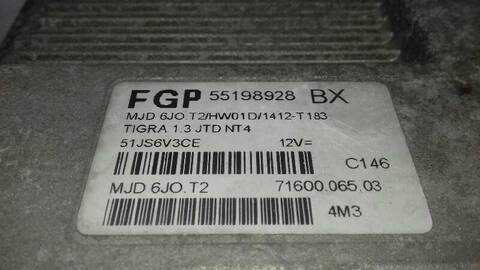 Foto 3ª: Centralita Motor ECU Opel Tigra COSMO 69CV 51KW [Z13DT] (2005)