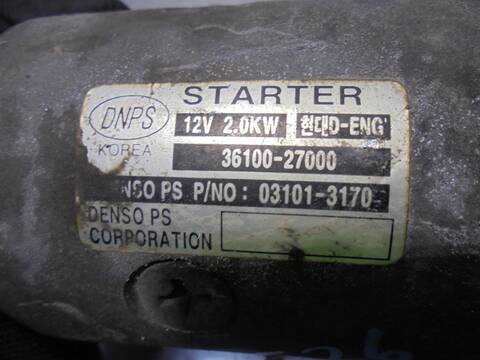 Foto 3ª: Motor de Arranque Kia Cerato 2.0 TD CAT 112CV 83KW [D4EA] (2004)
