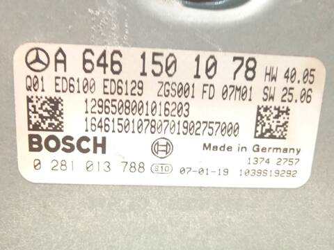Foto 4ª: Centralita Motor ECU Mercedes Vito 115 CDI 639.701 639.703 639.705) 150CV 110KW [646980] (2007)