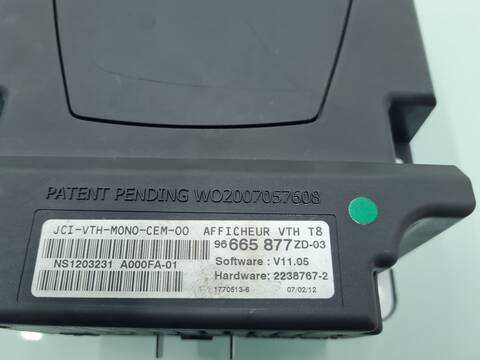 Foto 2ª: Pantalla Multifuncion Peugeot 5008 ALLURE 163CV 120KW [RH02] (2012)