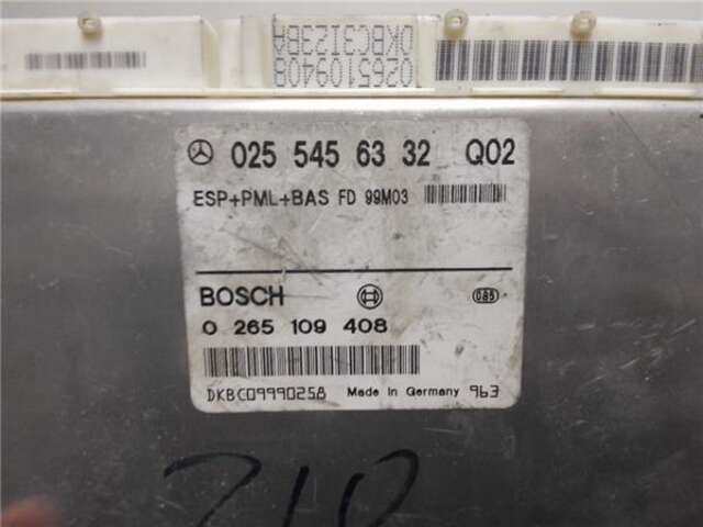 Foto 3ª: Centralita Abs ESP Mercedes Clase E 180 3.2 320 (210.065) [3.2 LTR. - 165 KW V6 18V CAT]