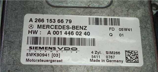 Centralita Motor ECU Mercedes Clase A 140 1.7 A 170 (169.032) [1.7 LTR. - 85 KW CAT]
