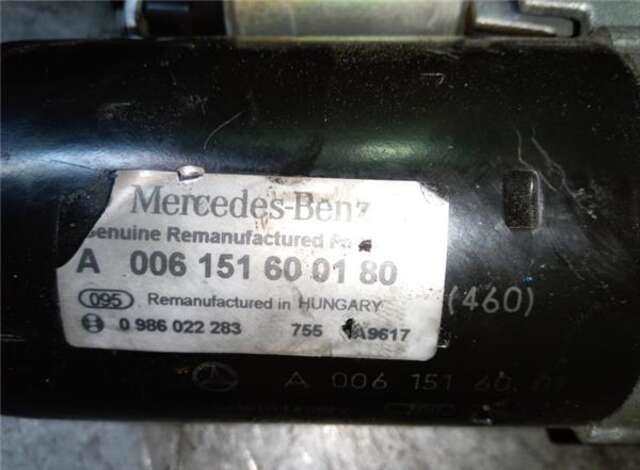 Motor de Arranque Mercedes Clase S 220 5.5 S 500 (221.071) [5.5 LTR. - 285 KW V8 CAT]