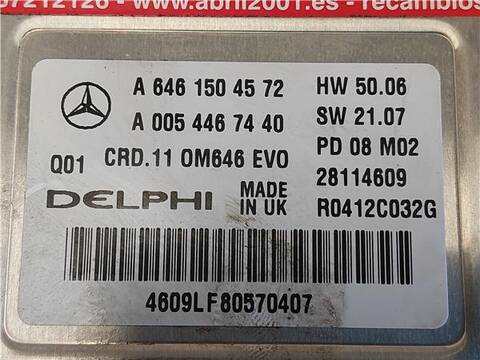Foto 3ª: Centralita Motor ECU Mercedes Clase C 160 2.2 C 220 CDI 204.008) BERLINA 170CV 125KW [D 646.963] (2008)