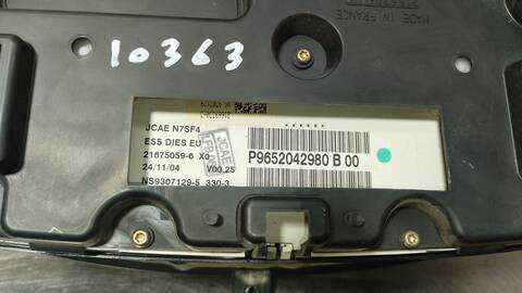 Foto 3ª: Cuadro de Instrumentos Citroen Xsara 2.0 HDI PREMIER 80KW) 109CV [RHZ] (2005)