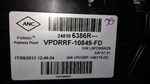 Foto 3ª: Cuadro de Instrumentos Renault Trafic 1.6 DCI DIESEL 116CV 85KW FURGON [R9M450] (2014)