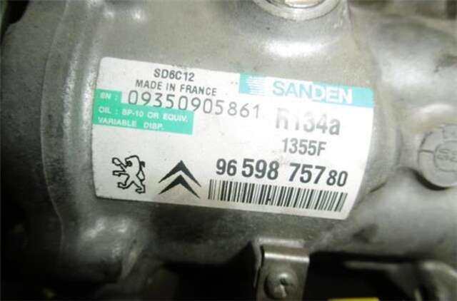 Foto 2ª: Compresor Aire Acondicionado Peugeot 207 1.6 BÁSICO [1.6 LTR. - 88 KW 16V] [EP6]