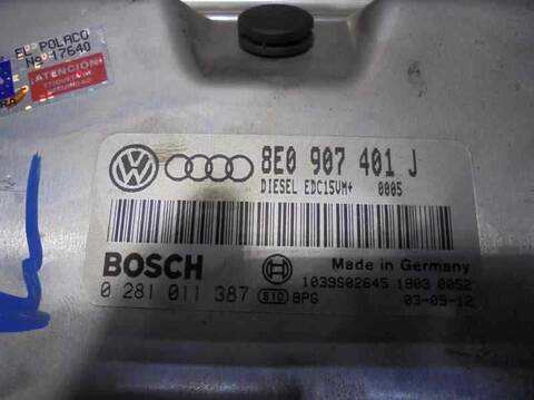 Foto 3ª: Centralita Motor ECU Volkswagen Passat V6 TDI COMFORTLINE FAMILY 4MOTION BERLINA 180CV 132KW [BAU] (2003)