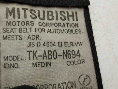 Foto 2ª: Cinturón Trasero Derecho Mitsubishi Grandis 2.0 DI-D CAT 136CV 100KW [BSY] (2007)