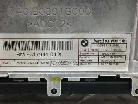 Foto 3ª: Sistema GPS Bmw Serie 2 215 216D 116CV 85KW [B37C15A] (2016)