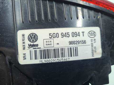 Foto 2ª: Piloto Portón Derecho Volkswagen Golf ADVANCE BLUEMOTION 150CV 110KW [CRB] (2013)