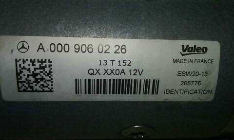 Foto 2ª: Motor de Arranque Mercedes Vito 109/111 CDI LANG 447.601) 114CV 84KW [R9M502] (2014)