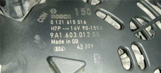 Alternador Porsche 911 3.6 TURBO COUPE [3.6 LTR. - 353 KW TURBO CAT]
