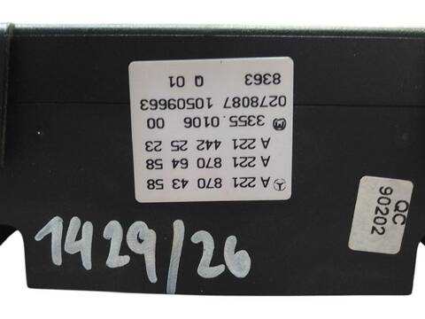 Mando Climatizador Mercedes Clase S 220 S 320 CDI 221.022 221.122)