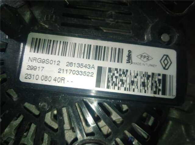 Alternador Renault Megane 1.2 EXPERIENCE [1.2 LTR. - 74 KW TCE ENERGY] IV BERLINA 5P (12.2015-_)