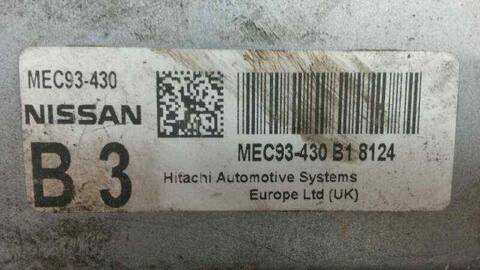 Centralita Motor ECU Nissan Qashqai 1.6 16V CAT 114CV 86KW