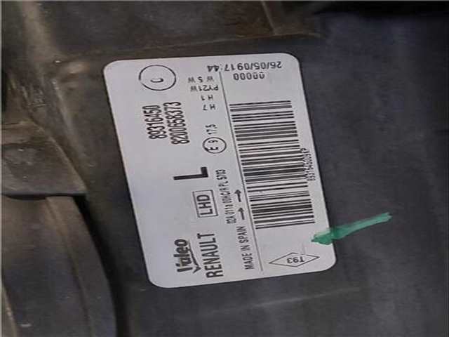 Foto 3ª: Faro Izquierdo Renault Modus 1.2 16V HI-FLEX 75CV 55KW [D4F 740] (2009)