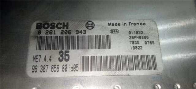 Centralita Motor ECU Peugeot 307 1.6 BIOFLEX