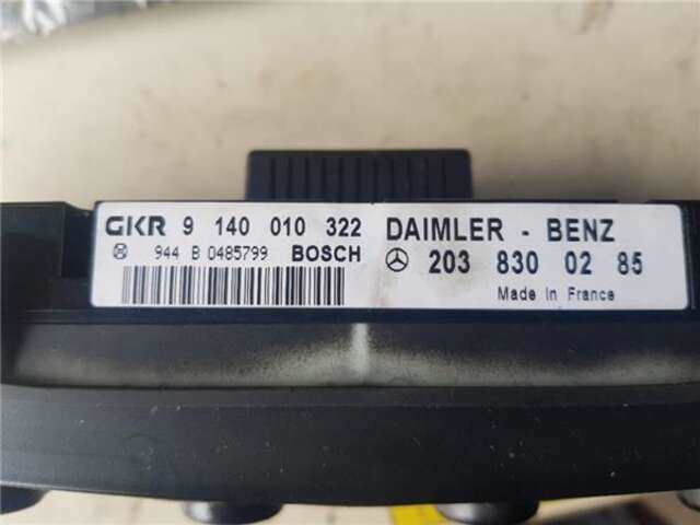 Foto 3ª: Mando Climatizador Mercedes Clase C 160 2.2 200 CDI (203.004) [2.2 LTR. - 85 KW CDI CAT] [OM 611.962]