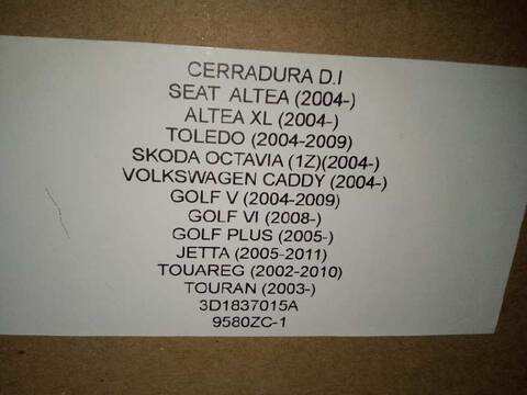 Foto 2ª: Cerradura Puerta Trasera Izquierda Volkswagen Golf BERLINA 105CV 77KW