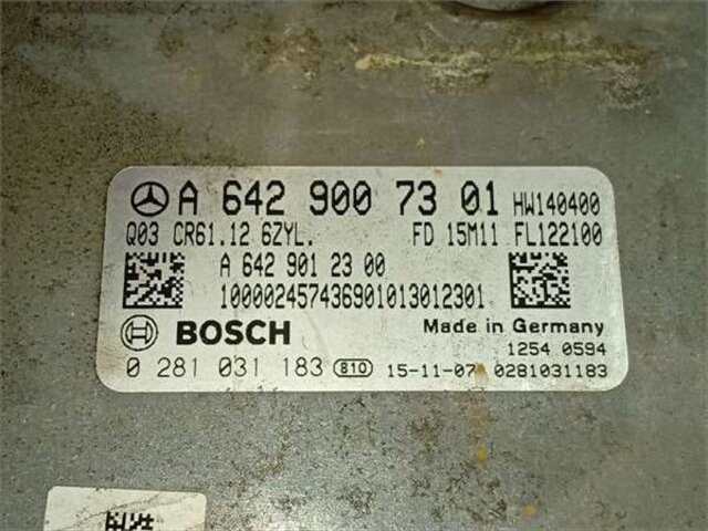 Centralita Motor ECU Mercedes Clase G 230 3.0 G 350 D (463.348) [3.0 LTR. - 180 KW CDI CAT]