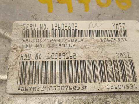 Foto 4ª: Centralita Motor ECU Hummer H2 6.0 329CV 242KW [12577398] (2006)