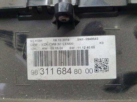 Foto 3ª: Cuadro de Instrumentos Citroen Jumpy CONTROL M 102CV 75KW FURGON [YH01] (2020)