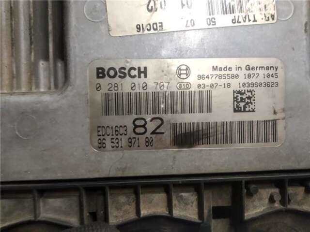 Foto 3ª: Centralita Motor ECU Peugeot 206 1.4 X-LINE RI [1.4 LTR. - 50 KW HDI] [8HX]