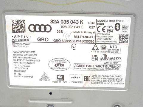 Foto 4ª: Centralita Motor ECU Audi A1 30 TFSI 116CV 85KW [DUSA] (2024)