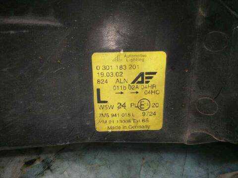 Foto 3ª: Faro Izquierdo Ford Galaxy AMBIENTE 116CV 85KW [AUY] (2002)