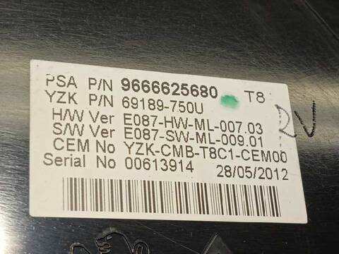 Foto 4ª: Cuadro de Instrumentos Peugeot 5008 ACCESS 112CV 82KW [9H05] (2013)