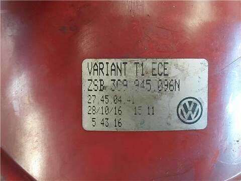 Foto 3ª: Piloto Trasero Derecho Volkswagen Passat 2.0 TDI 16V BERLINA 140CV 103KW [BKP] (2005)