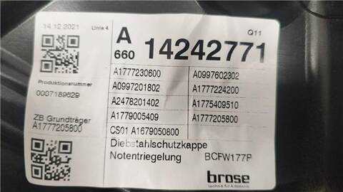Foto 2ª: Elevalunas Eléctrico Delantero Derecho Mercedes Clase A 140 1.5 A 180 D 177.003) [1 5 LTR. - 85 KW CDI CAT] 116CV