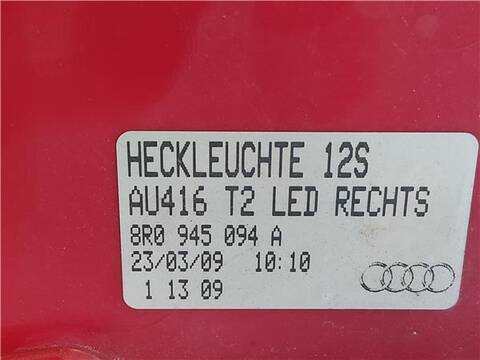 Foto 3ª: Piloto Trasero Derecho Audi Q5 2.0 TDI QUATTRO 125KW) 170CV [CAH] (2009)
