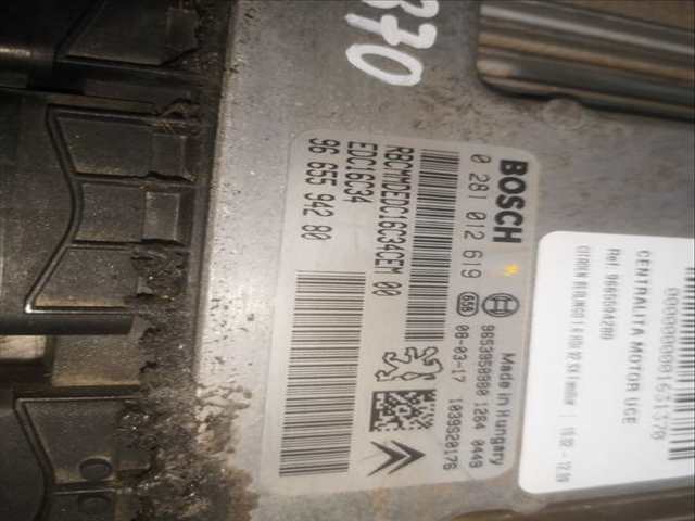 Foto 2ª: Centralita Motor ECU Citroen Berlingo 9HX (2008)