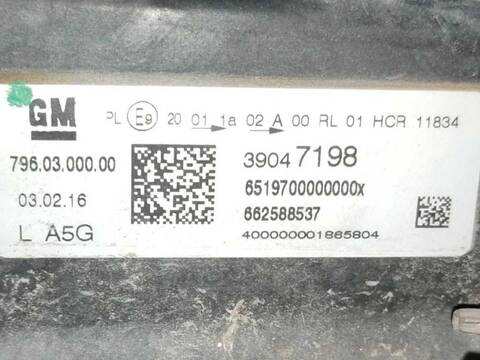 Foto 3ª: Piloto Delantero Izquierdo Opel Astra 1.4 TURBO 68) (2015)