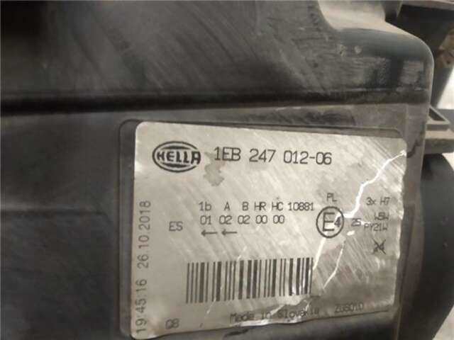 Foto 3ª: Faro Derecho Mercedes Sprinter 2.1 310/311/313/314/316 CDI (906.631/633/635/637) [2.1 LTR. - 70 KW CDI] [OM 646.986]
