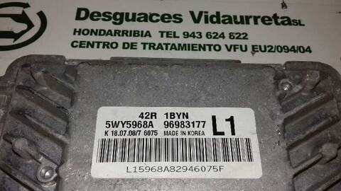 Foto 3ª: Centralita Motor ECU Chevrolet Aveo 1.2 CAT 84CV 62KW [B12D1] (2009)